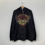 Man Hoodie Y2k Goth Streetwear Men Hip Hop Streetwear Harajuku Gothic Pattern Zip Up 90s Graphic Sweatshirt Japanese Anime