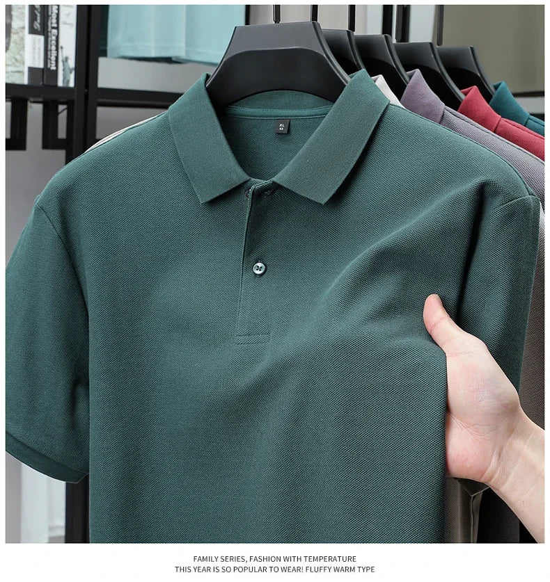 Men's Premium Cotton Polo Shirt – 19 Colors