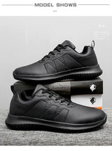 Chef Shoes Four Season Soft-Sole Anti-Slip Oil-Proof Waterproof Portable Kitchen Work Shoes Fashion Plus Size Casual Men's Shoes