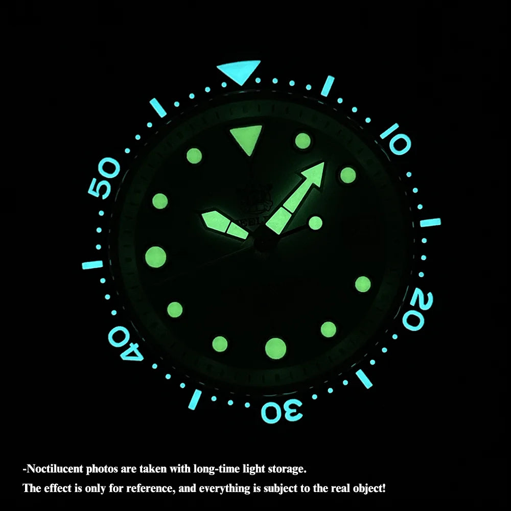 STEELDIVE SD1975 Luxury Auto Watches Men Dive Watch 300m Waterproof C3 Luminous Clock Sapphire Mirror NH35 Mechanical Wristwatch