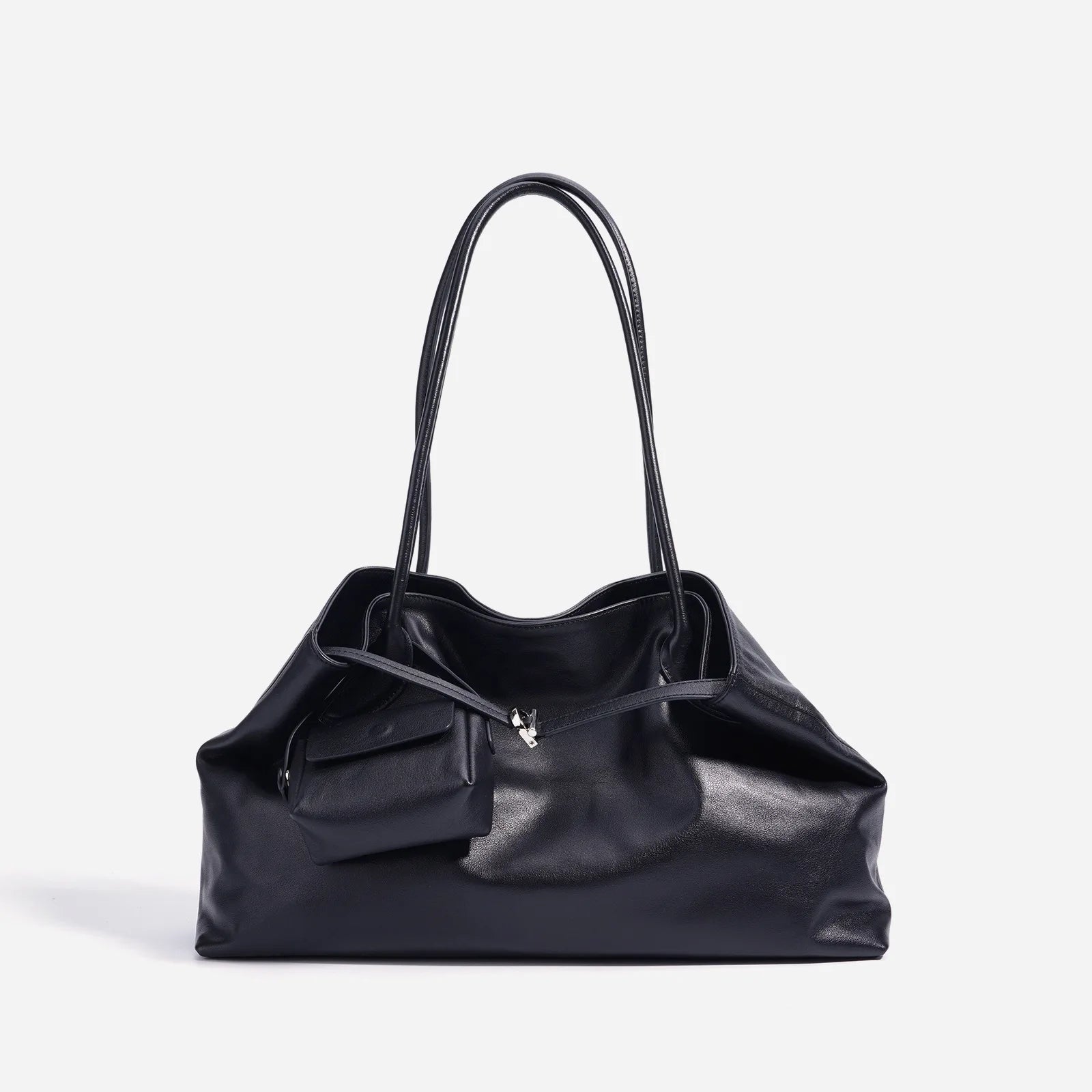2026 Women's Top Grain Leather Tote Indie Inspired Shoulder Purse Large Capacity Commuting Crossbody Bag Contemporary Daily Use