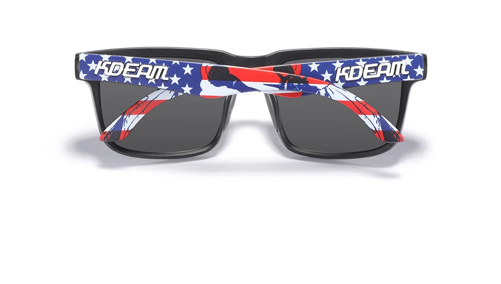 KDEAM All Black Men's Sunglasses Polarized And UV400 Protection Lens Driving Fishing Glasses Mirror With Complete Package