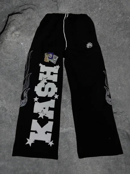 Retro Gothic Y2K Hip Hop Sweatpants