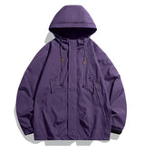 Men's Hooded Windbreaker Zip Jacket – Cargo Style