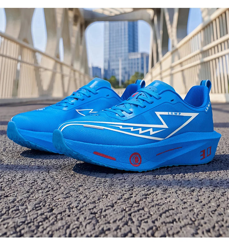 Men Marathon Running Shoes Carbon Plate Training Race Sports Outdoor Breathable Lightweight Women Comfortable Athletic Sneakers