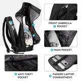 Bange Men Fashion Backpack 15.6 inch Multifunctional Waterproof Backpack Daily Travel Bag Casual School Rucksack with Buckle