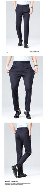 Men's Lightweight Stretch Straight-Leg Pants