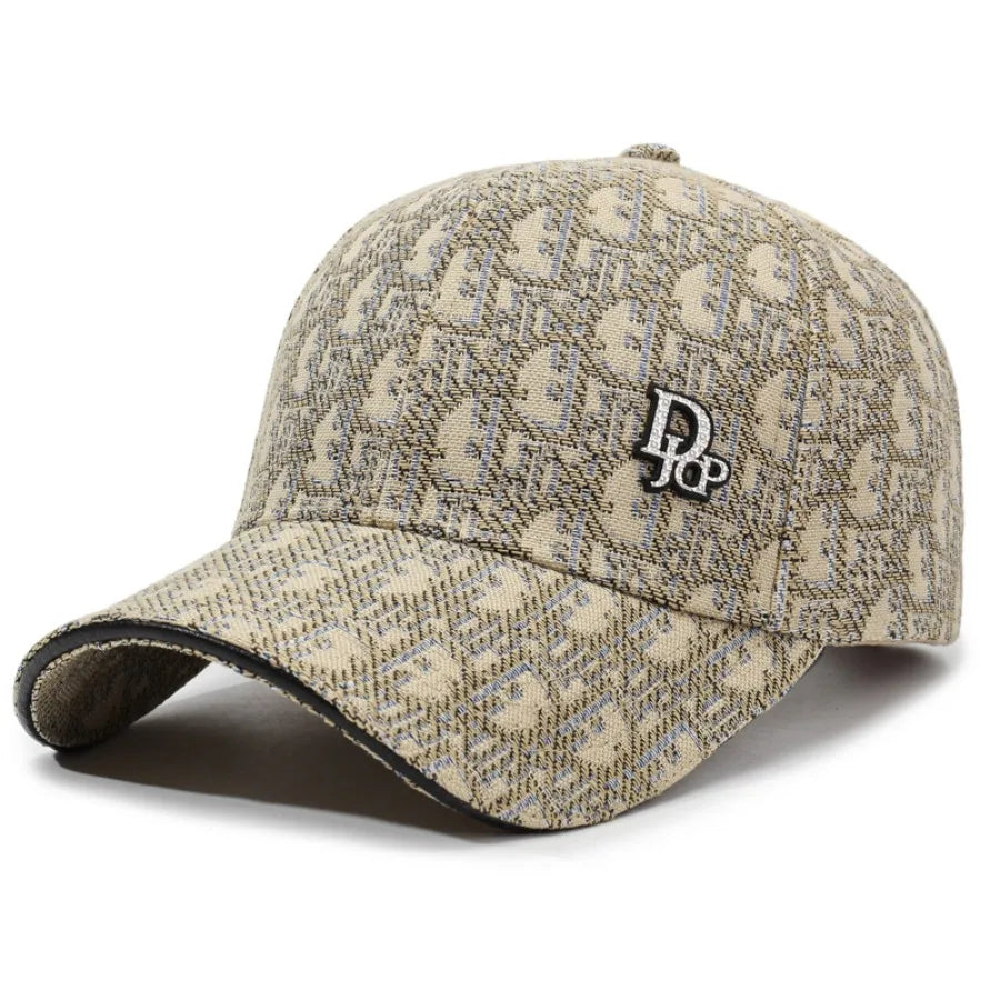 Korean Letter Baseball Cap – Unisex Retro Sun Hat