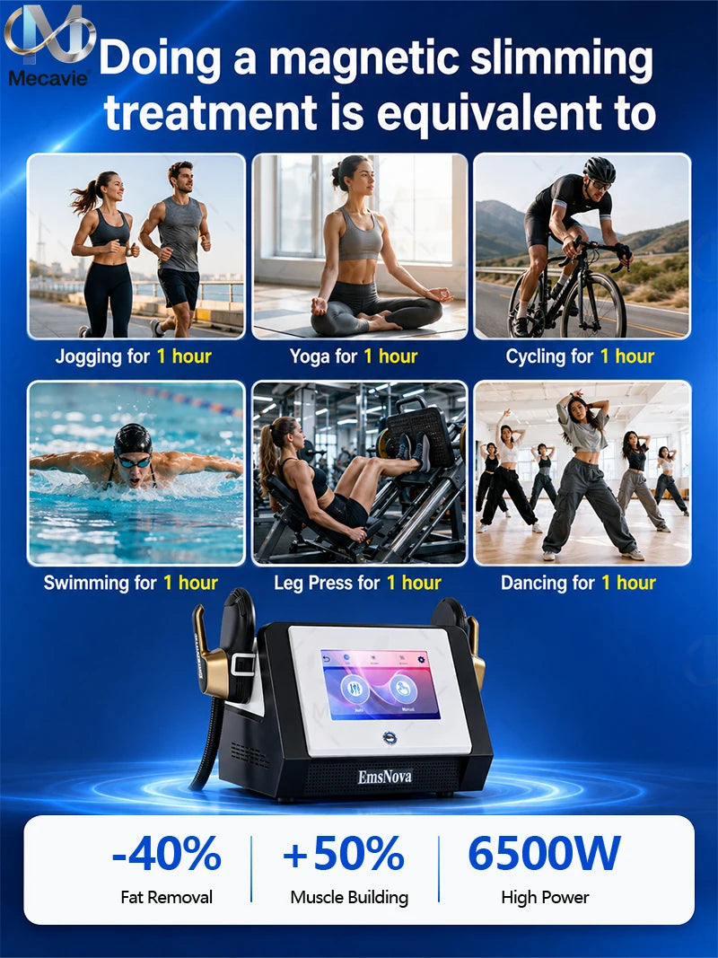 Building Tool EMS Body Shaping Machine 6500W Professional Fat Burning Muscle Stimulation 200Hz 15T Slimming Equipment Home Use