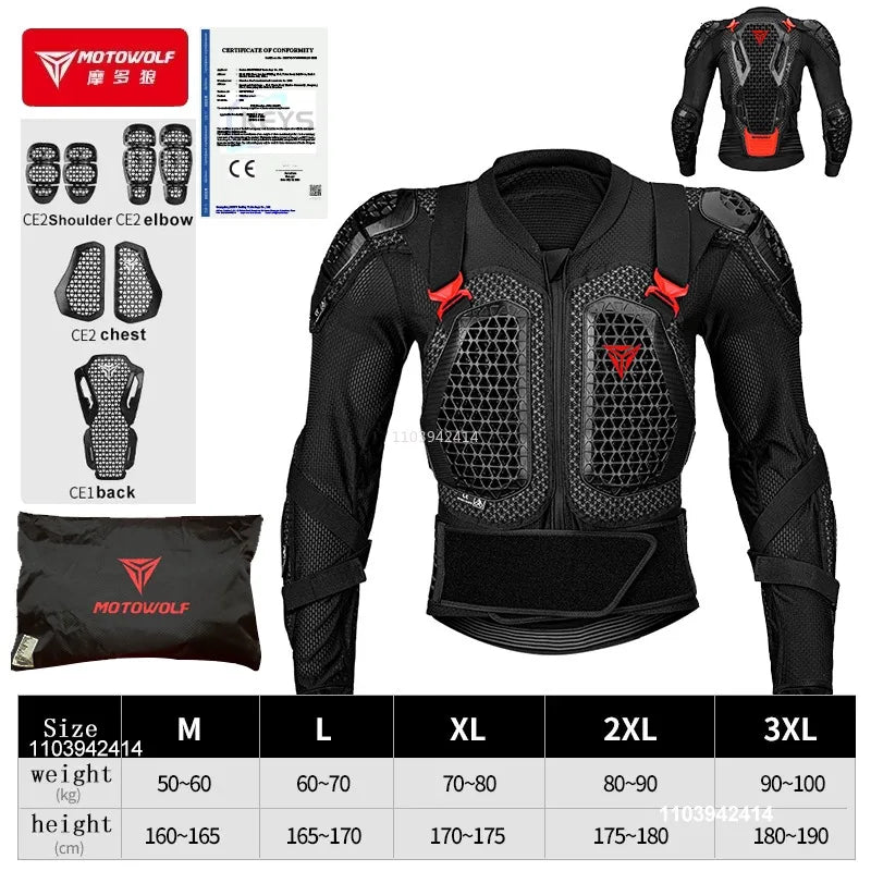 Motorcycle Jacket Men Turtle For Motocross Motorcycle Body Armor Motorbike Racing Jacket CE Approved Protection Gears Equipment