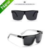 KDEAM One-piece Shape Men Sunglasses Polarized Elastic Paint Surface Sun Glasses Women Suitable Long-lasting Goggles Cat.3