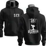 Men's Ski & Snowboard Graphic Hoodie for Fall and Winter