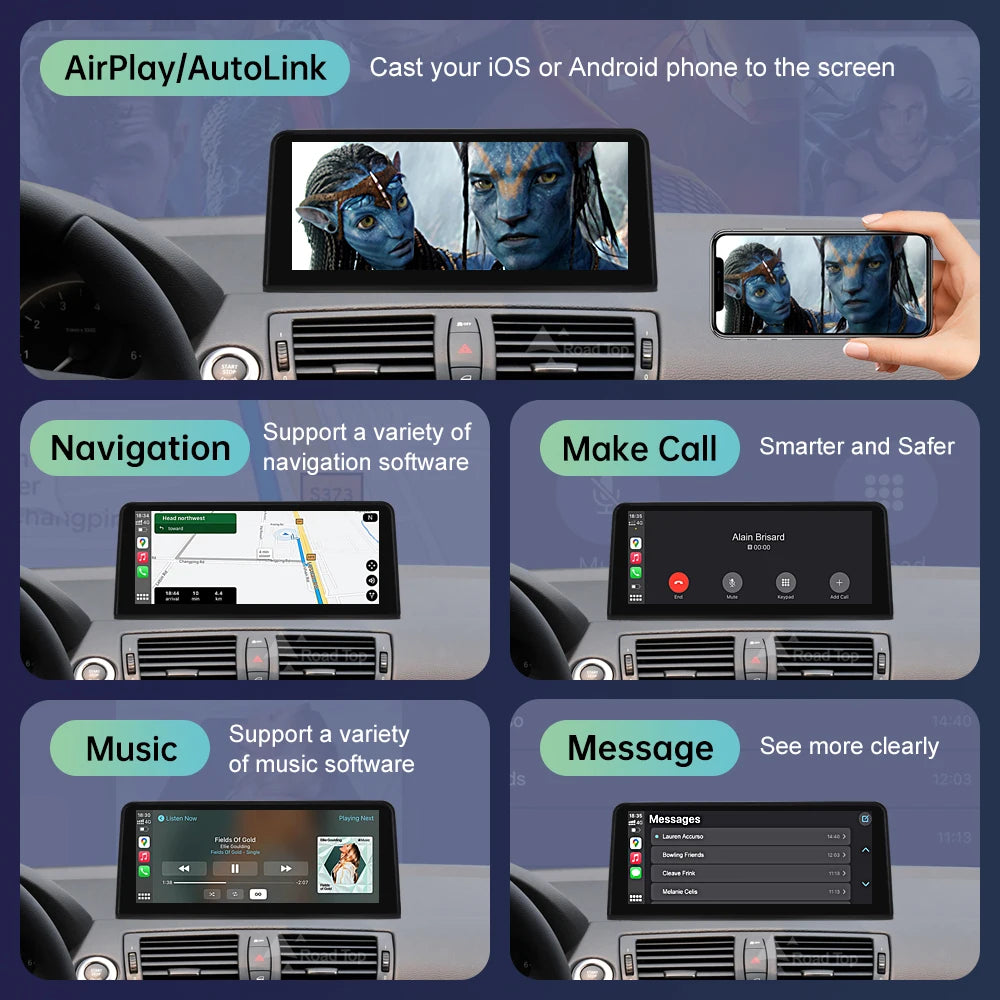 BMW 1 Series Wireless CarPlay & Android Auto Display