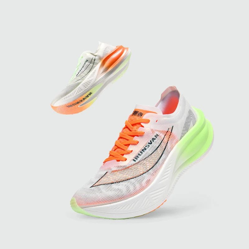 IRUNSVAN Men Running Shoes Breathable Sports Shoe Lightweight Marathon Carbon Plate Sneaker Casual Comfortable Athletic Training
