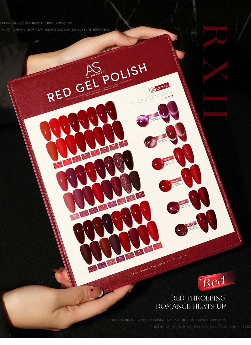 30-Piece Gel Nail Polish Set | Valentine's Romance Collection