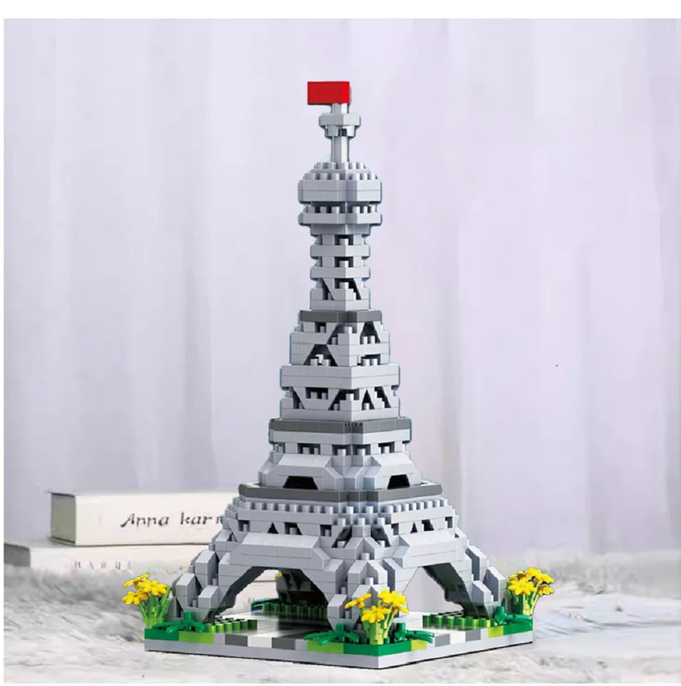 Building Blocks Model City Building Tower DIY Assembly Puzzle Creative Micro Brick Decoration Ornaments Children Toys Adult Gift