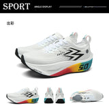 Marathon Men Running Shoes Carbon Board Speciality Sports Breathable Lightweight Women's Athletic Nonskid Elasticity Sneakers
