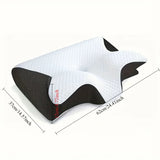 Ergonomic Neck Pillow for Side, Back, and Stomach Sleepers - Contoured Design, Soft Yet Firm Support, Shoulder Relaxation