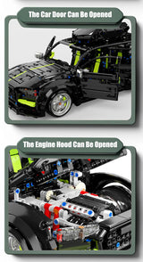 High-tech Expert 2896pcs Audied RS6 Touring Car Model Building Blocks MOC City Sport Car Travel SUV Vehicle Bricks Toys For Kids