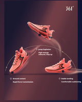 361 Degrees BIG3 5.0 Quick Pro Men Basketball Shoes Carbon Plate Breathable Stable Flexible Training Male Sneakers 672421111