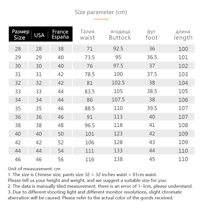 Cotton Men's Jeans Denim Pants Brand Classic Clothes Overalls Straight Trousers for Men Black Oversize Large Size 35 40 42 44 46