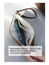Women's Vegetable-Tanned Cowhide Leather Tote Bag