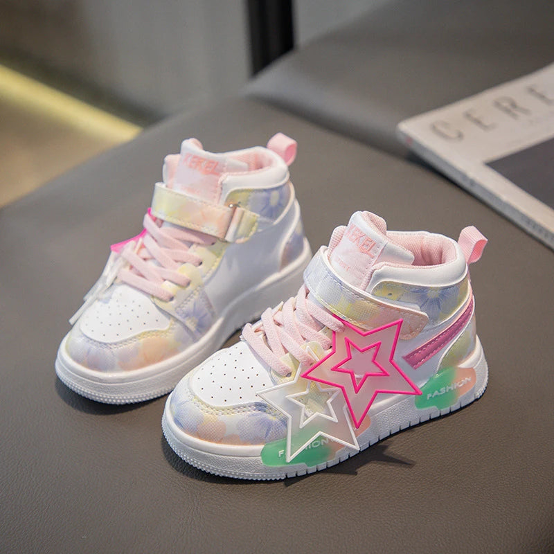 Classic Kids' Leather Fashion Sneakers