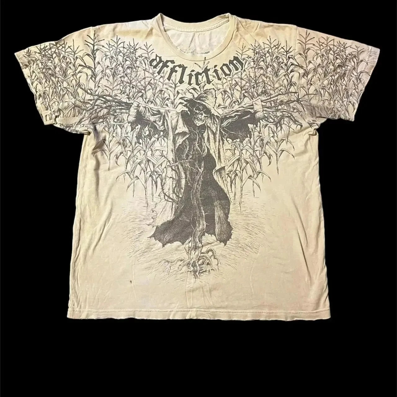 Y2K Grunge Oversized Skull Graphic Tee