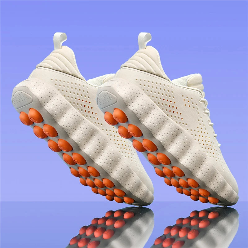 ClaWave Unisex Massage Cushioning Running Sneakers — Breathable Knit, Non-Slip