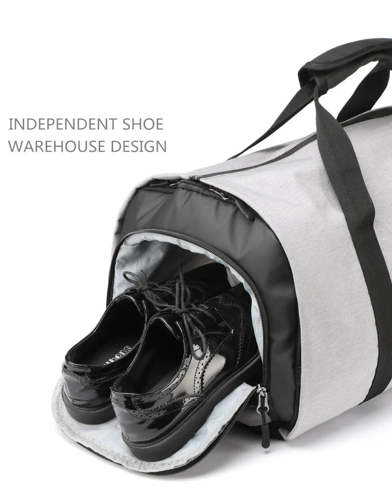 OZUKO Garment bag Multifunction Men Suit Storage Large Capacity Luggage Handbag Male Waterproof Travel Duffel Bag Shoes Pocket