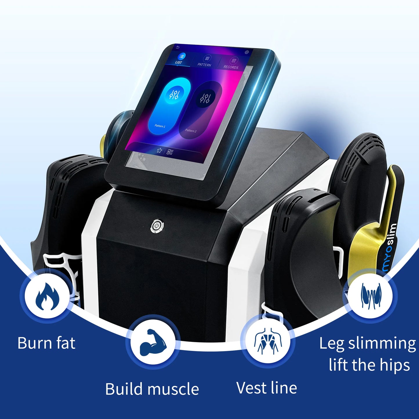 Myoslim Slimming Machine EMS Body Sculpt Machine Electromagnetic Stimulate Sculpting Muscle Fat Burning Weight Lose Equipmen