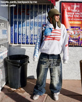 Y2K Wide Leg Jeans – Men's Graphic Streetwear Denim