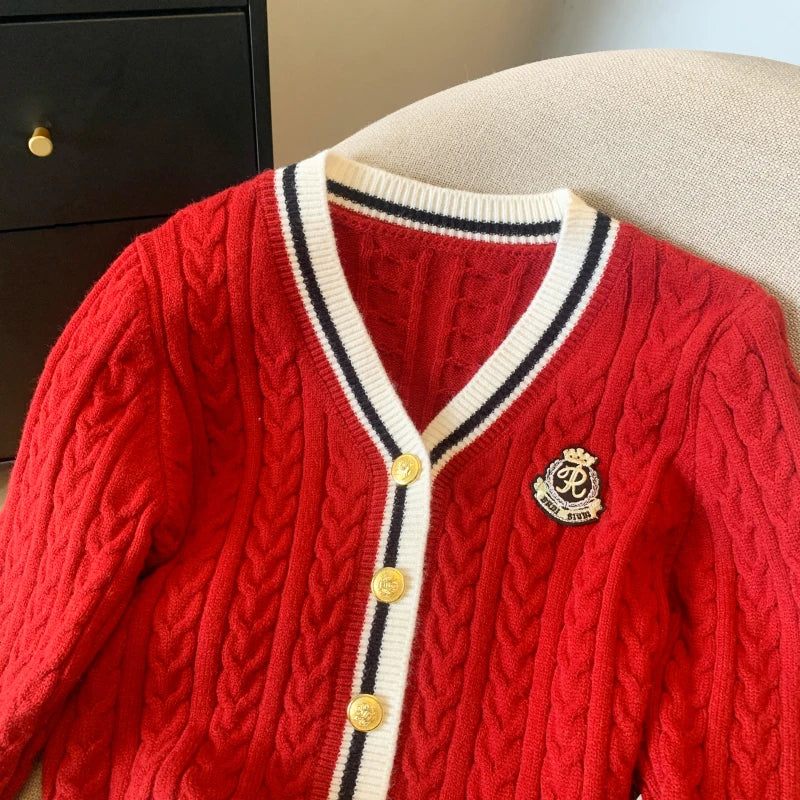 Women's V-Neck Knit Sweater