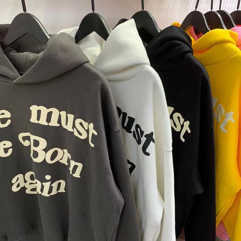 Men’s Oversized Graphic Cotton Fleece Hoodie
