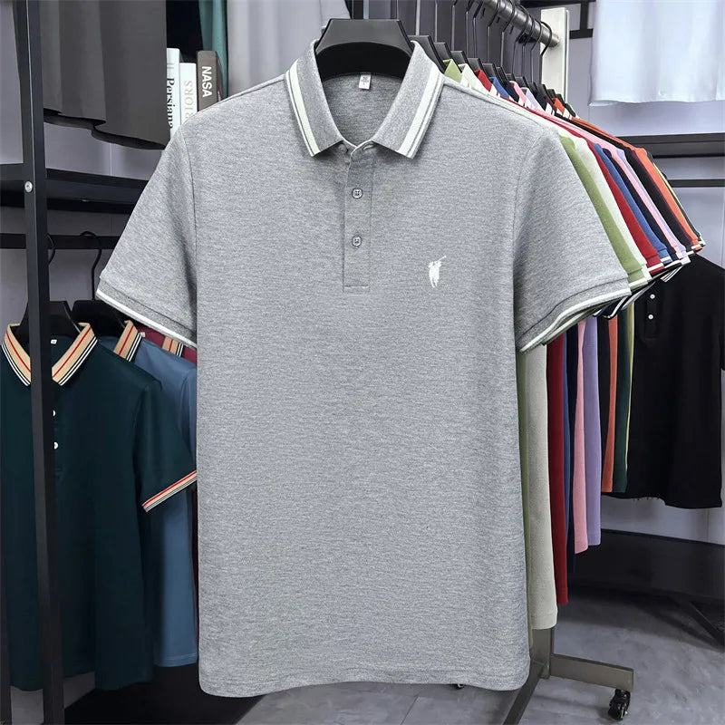 Men's Premium Cotton Polo Shirt | Embroidered Classic Fit