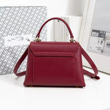 New Fashion Women Mini Genuine Leather Handbag Shoulder Crossbody Bag Casual Daily Commuter Ladies Messenger Bag