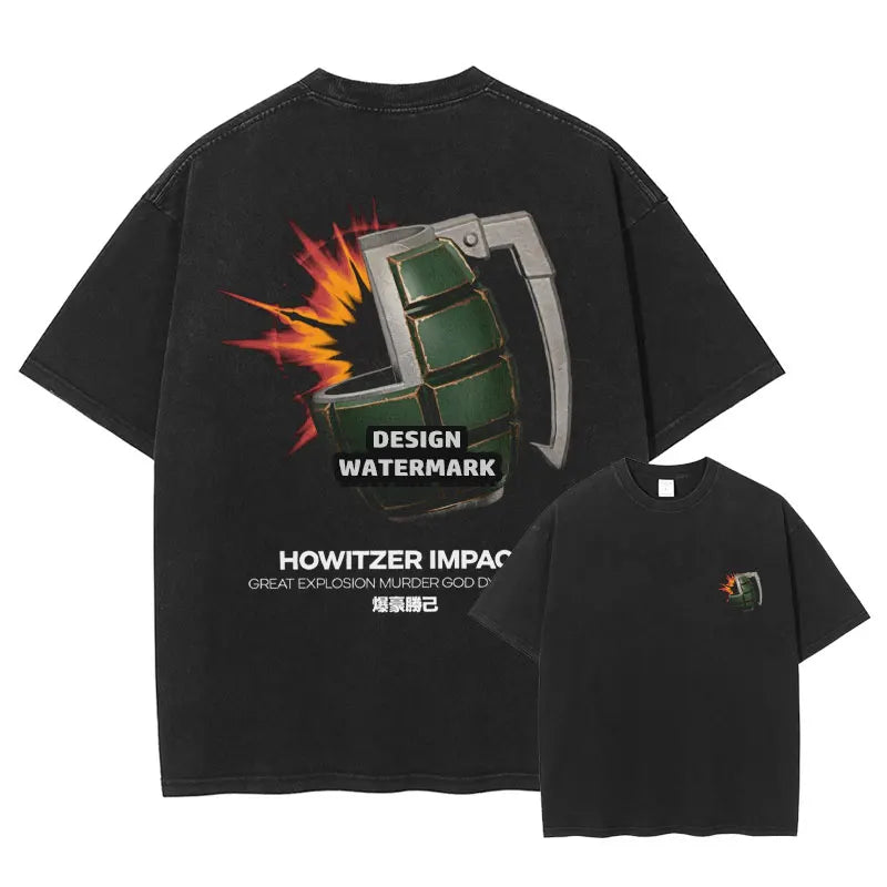 Bakugou Katsuki Vintage Wash Oversized T-Shirt