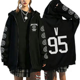 Y2K Graphic Zip-Up Hoodie