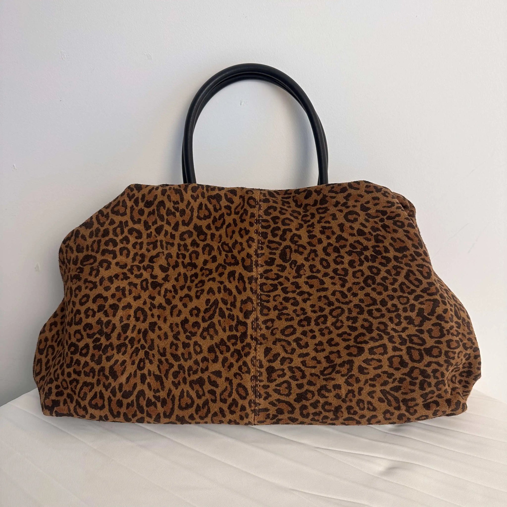 Motingsome Oversized 40cm Women Tote 100% Natural Suede Leather Lady Handbag Luxury Daily Bags Bowling Purses Matte Cowhide Bag