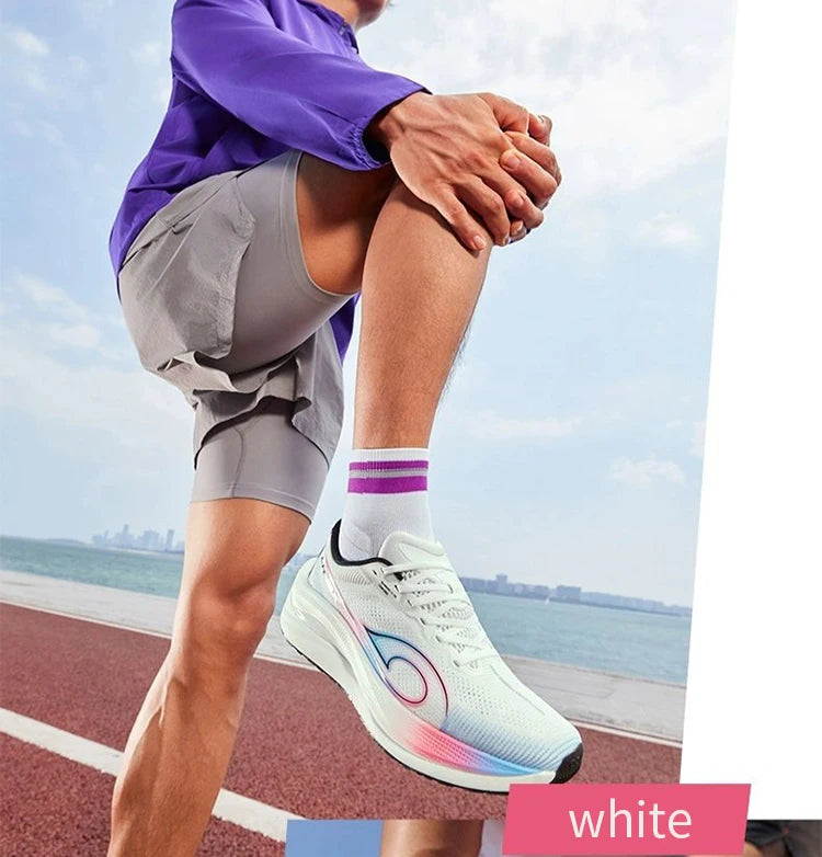 QIAODAN LH 600 Max Men's Running Shoes Breathable Sport Shoes 2026 Thick-soled Lightweight Jogging Sneakers QXB023254214R