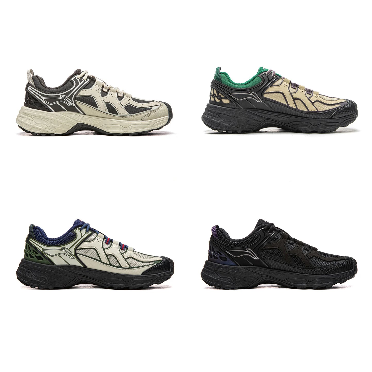 Li-Ning Unisex CLY SHADE Outdoor Hiking Shoes LIGHT FOAM Cushioning Soft Reflective LiNing Casual Sneakers AHTV033