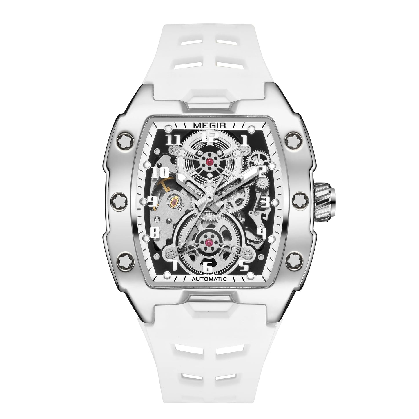 MEGIR Luxury Mechanical Skeleton Watch