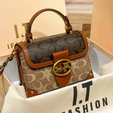 Contrast Color Luxury Box Bag