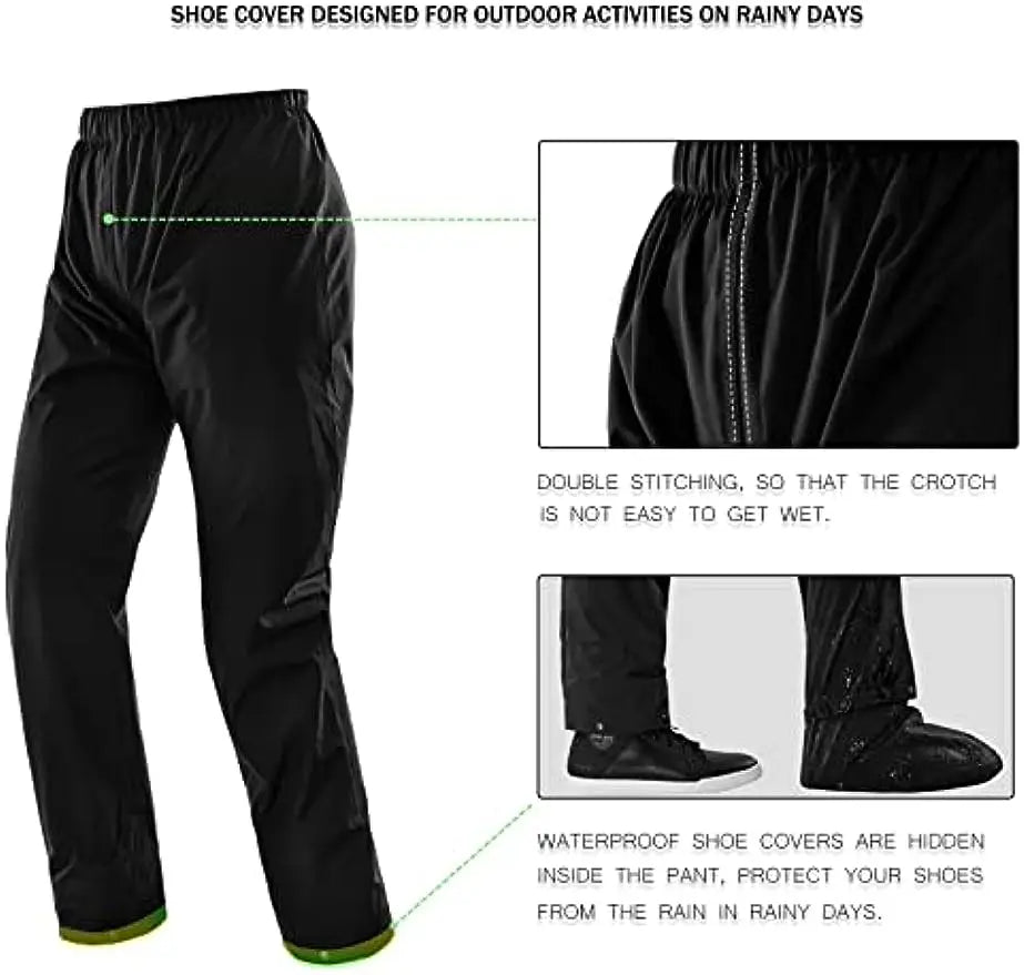 SULAITE Men's All-Weather Riding Rain Suit – Jacket & Pants Set