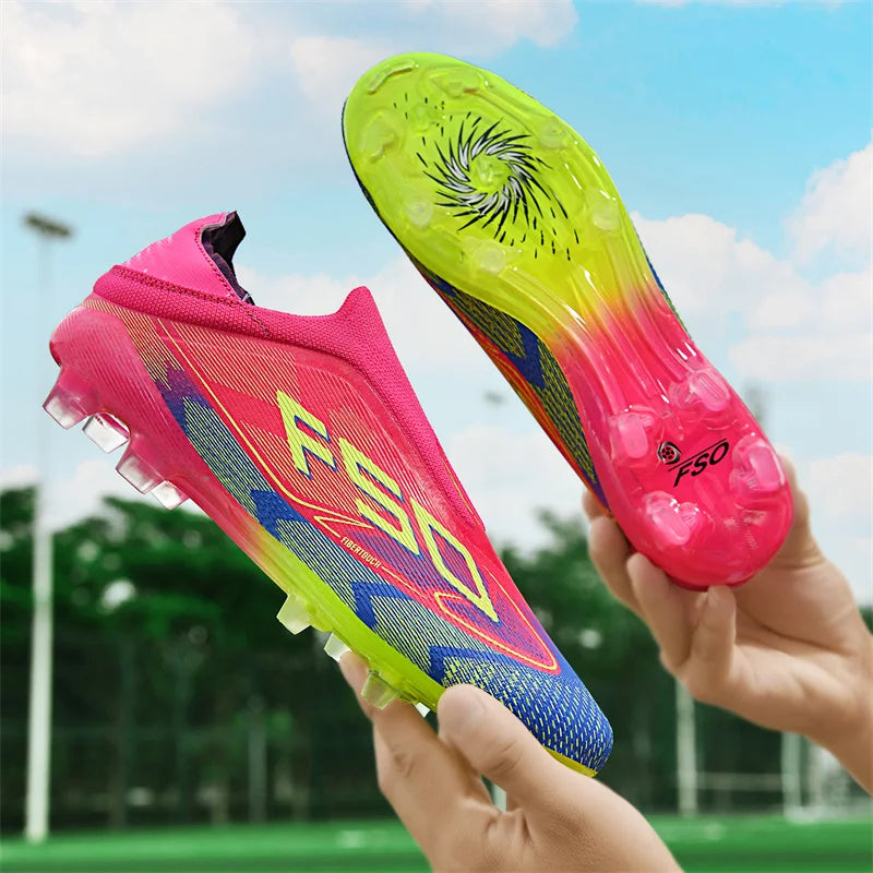Men's Soccer Cleats with Lace-Up Fit