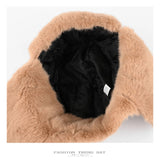 Vintage PU Leather Aviator Bomber Hat Russian Style Thermal Faux Fur Trooper Caps Outdoor Winter Skiing Windproof Helmet Bonnet