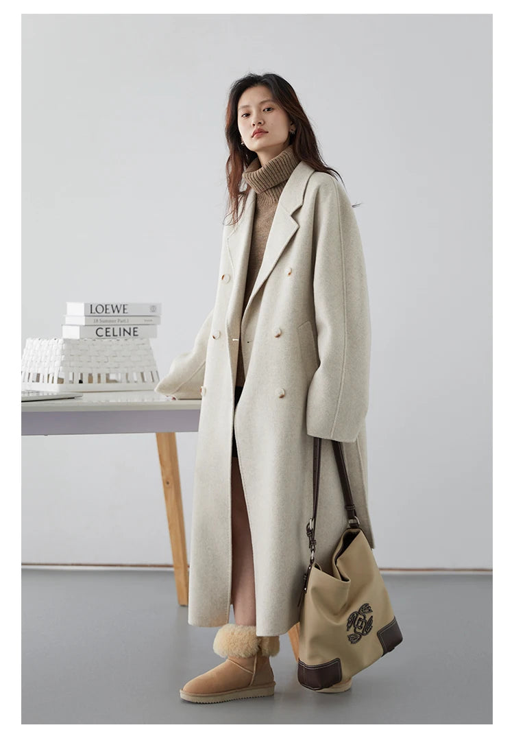 Retro Double-Sided Woolen Overcoat