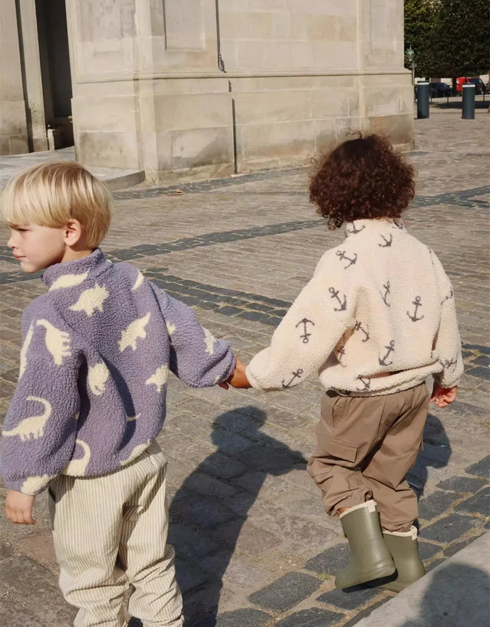 Kids' Sequin Lambswool Winter Jacket