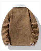 Men's Corduroy Fleece Jacket – Warm Winter Coat