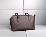 Genuine Leather Tote Bag – Pebbled Top-Grain Cowhide